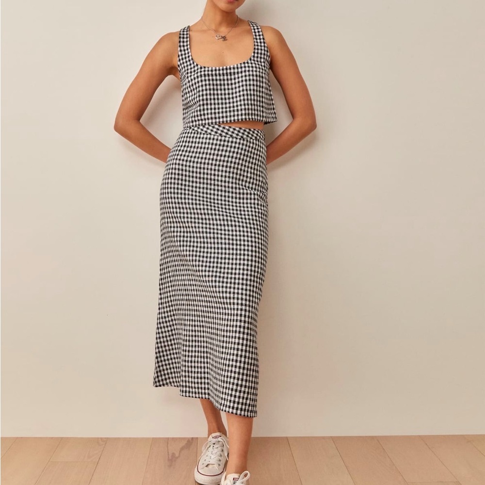 Reformation Petites Silas Linen Skirt